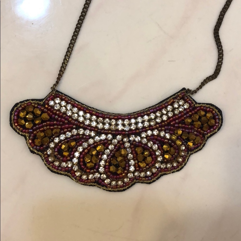 Topshop jeweled statement necklace